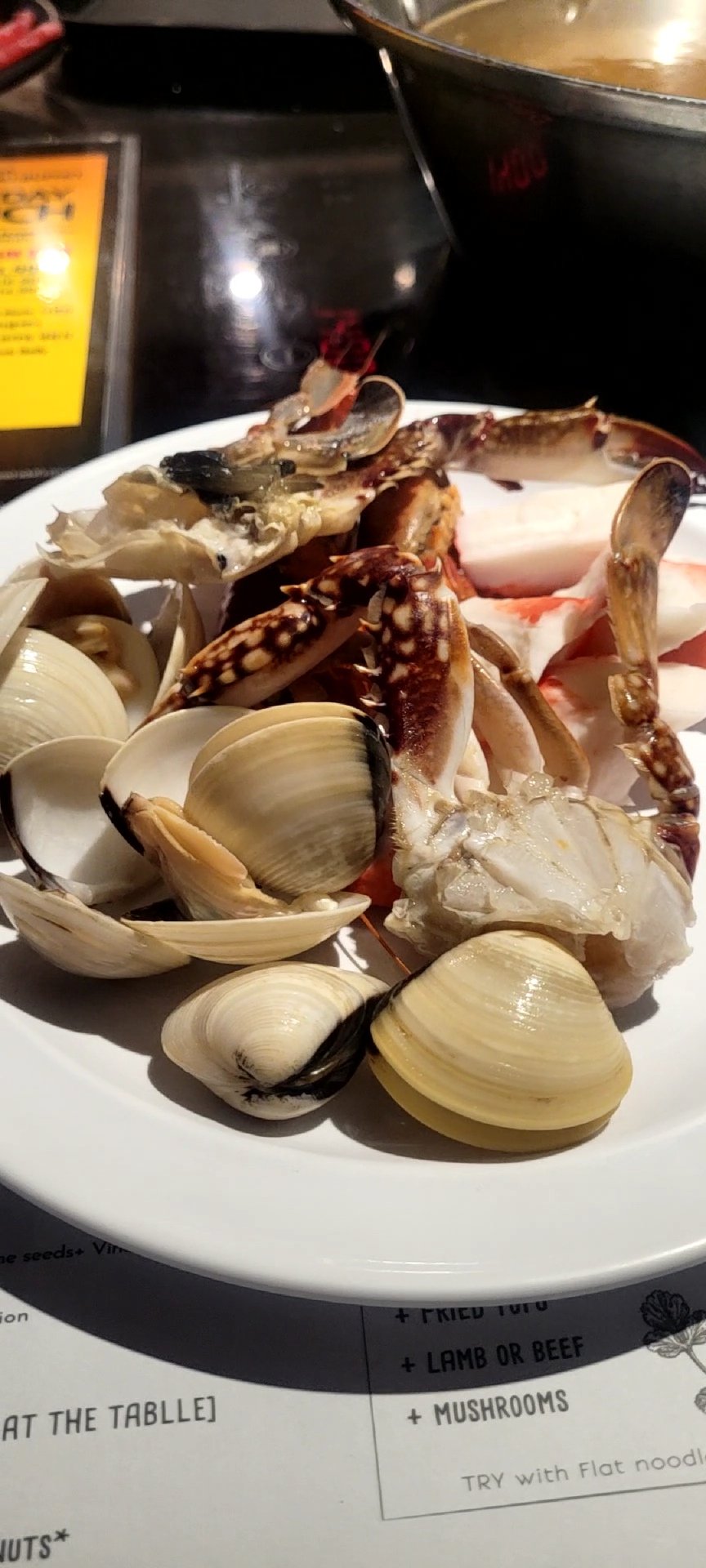 Clams and Crab